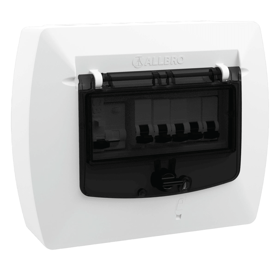 Allbro 8 Way ADB Din Rail Distribution Board - Allbro - Standard Lighting