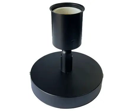 BLACK E27 ADJUSTABLE BASE MOUNT LAMP HOLDER - Standard Lighting (Pty) Ltd
