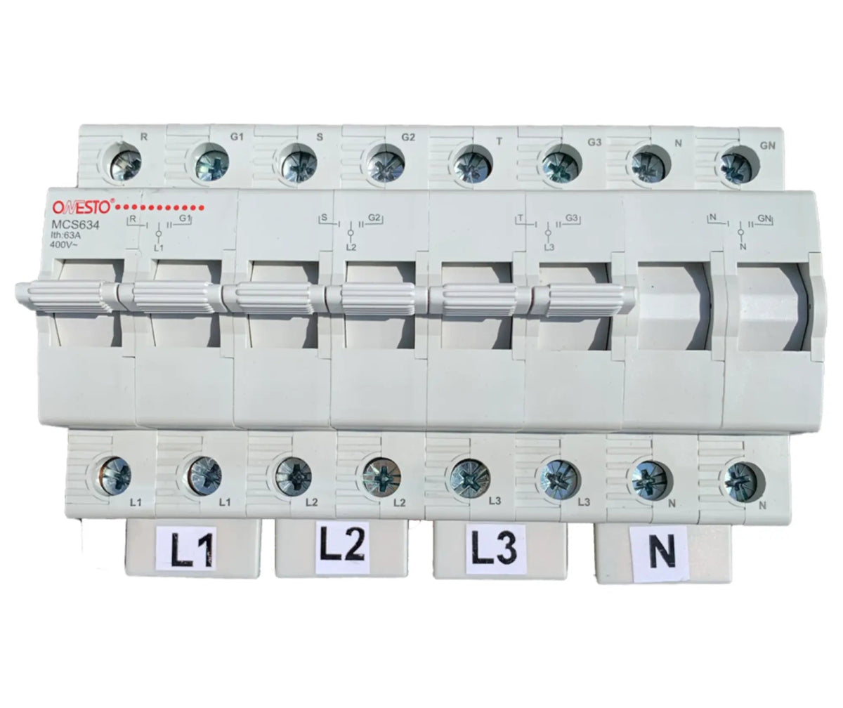Din Mount Change Over Switch - ONESTO - Standard Lighting