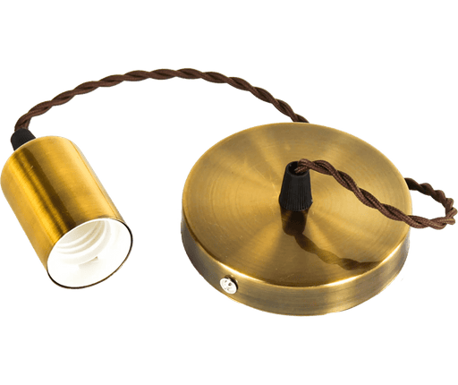 Gold Copper Flat Pendant Lamp Holder - O - Lite - Standard Lighting (Pty) Ltd