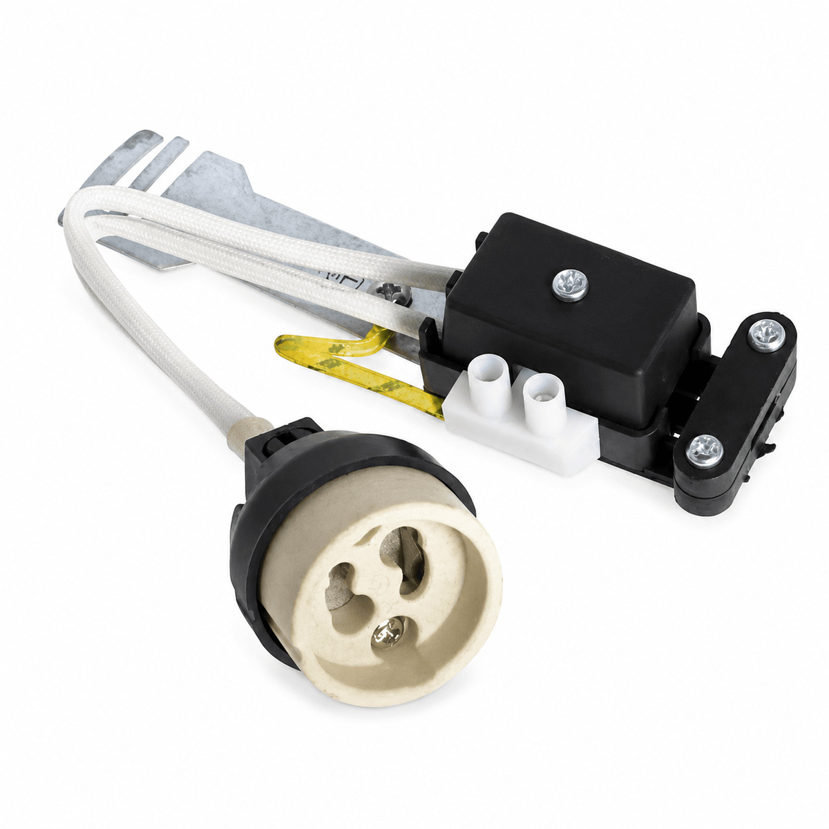 GU10 Lamp Holder With Earth Bracket - ILLUMIN8 - Standard Lighting