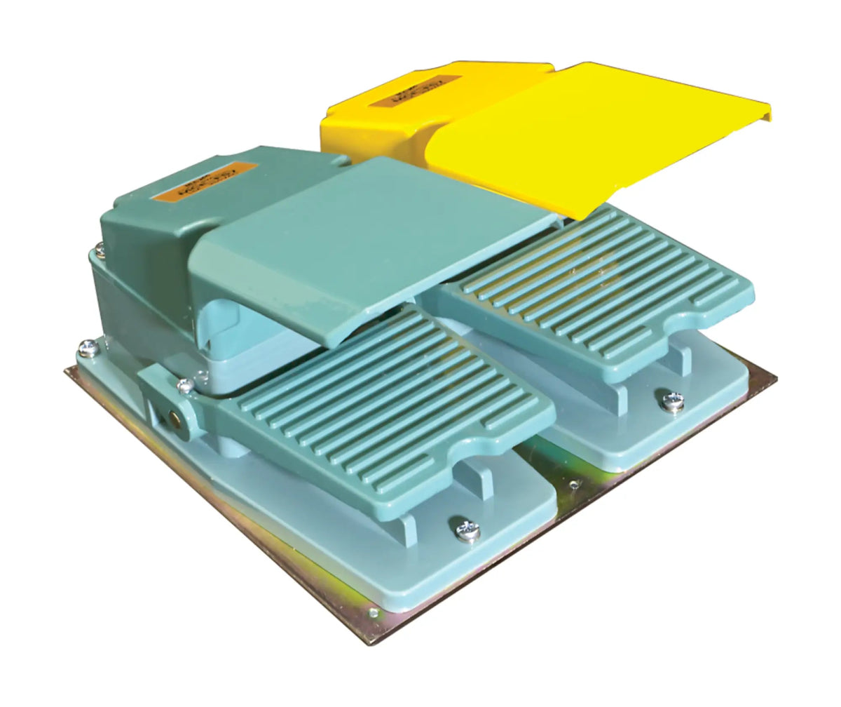 Heavy Duty Steel Double Foot Switch With Foot Guard - MCE ELECTRIC - Standard Lighting