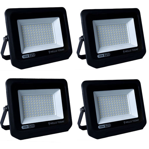 HELLO TODAY 100W FLOOD LIGHT - PACK OF 4 - Standard Lighting (Pty) Ltd