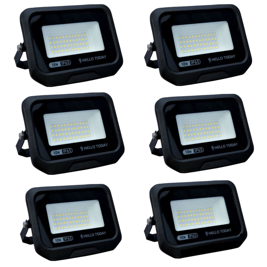 HELLO TODAY 50W FLOOD LIGHT - PACK OF 6 - Standard Lighting (Pty) Ltd