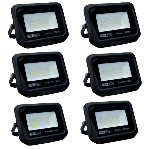 HELLO TODAY 50W FLOOD LIGHT - PACK OF 6 - Standard Lighting (Pty) Ltd