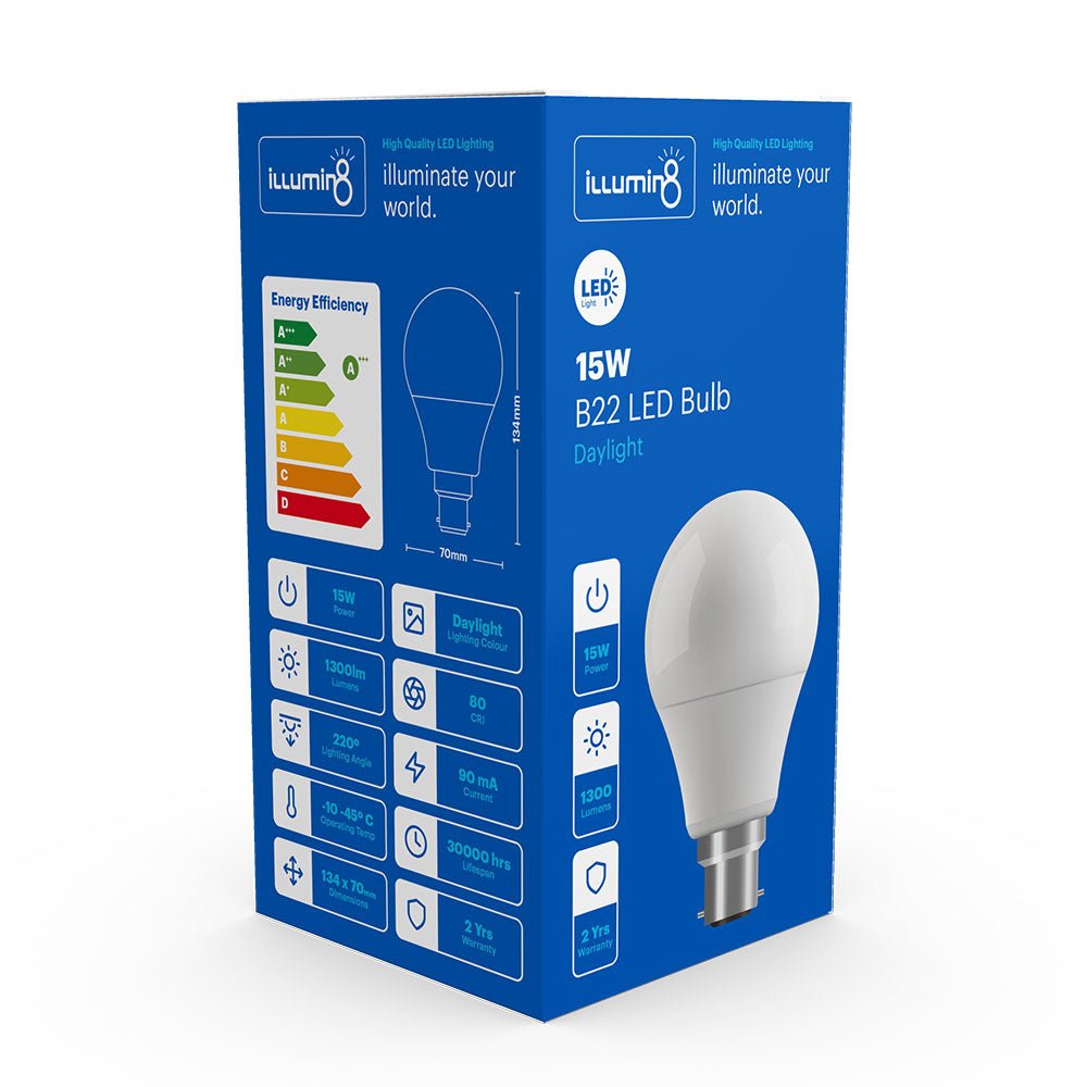 illumin8 15W LED A60 B22 Lamp - ILLUMIN8 - Standard Lighting