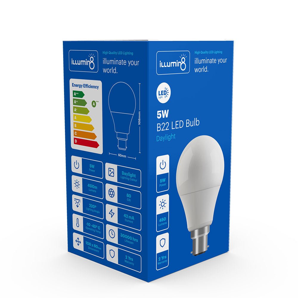 illumin8 5W LED A60 B22 Lamp - ILLUMIN8 - Standard Lighting