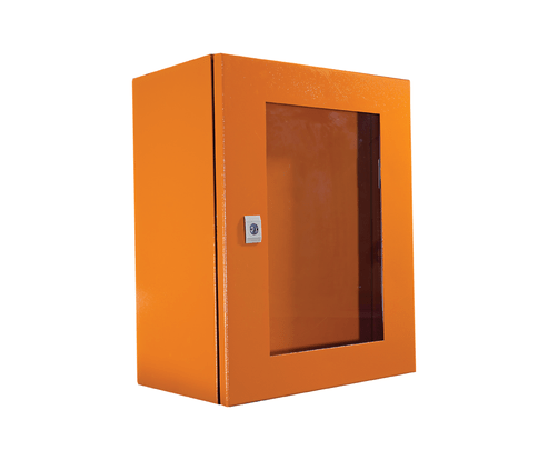 IP55 STEEL ENCLOSURE WITH PLEXI GLASS OUTER DOOR & SOLID INNER DOOR - Standard Lighting (Pty) Ltd