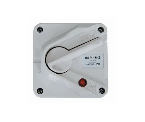 IP66 2 POLE SURFACE MOUNTING LOCKABLE ISOLATOR - Standard Lighting (Pty) Ltd