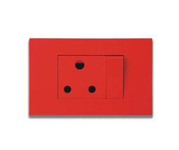 Matrix 2x4 Dedicated Single Socket, Red - ONESTO - Standard Lighting