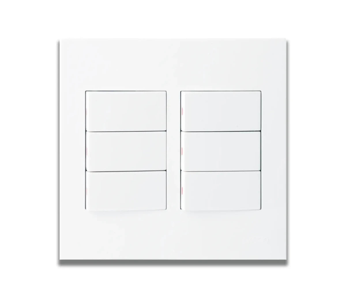 Matrix 4x4 6 Lever Rocker Switch - ONESTO - Standard Lighting