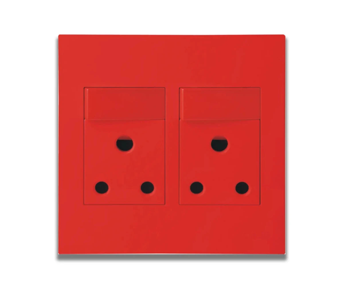 Matrix Dedicated Double Socket, Red - ONESTO - Standard Lighting