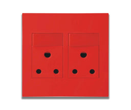 Matrix Dedicated Double Socket, Red - ONESTO - Standard Lighting