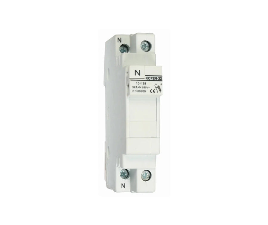 MCE 1 POLE + NEUTRAL DIN RAIL FUSE HOLDER - MCE Electric - Standard Lighting