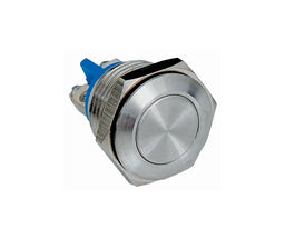 MCE 16MM STAINLESS STEEL FLAT HEAD PUSHBUTTON - MCE Electric - Standard Lighting