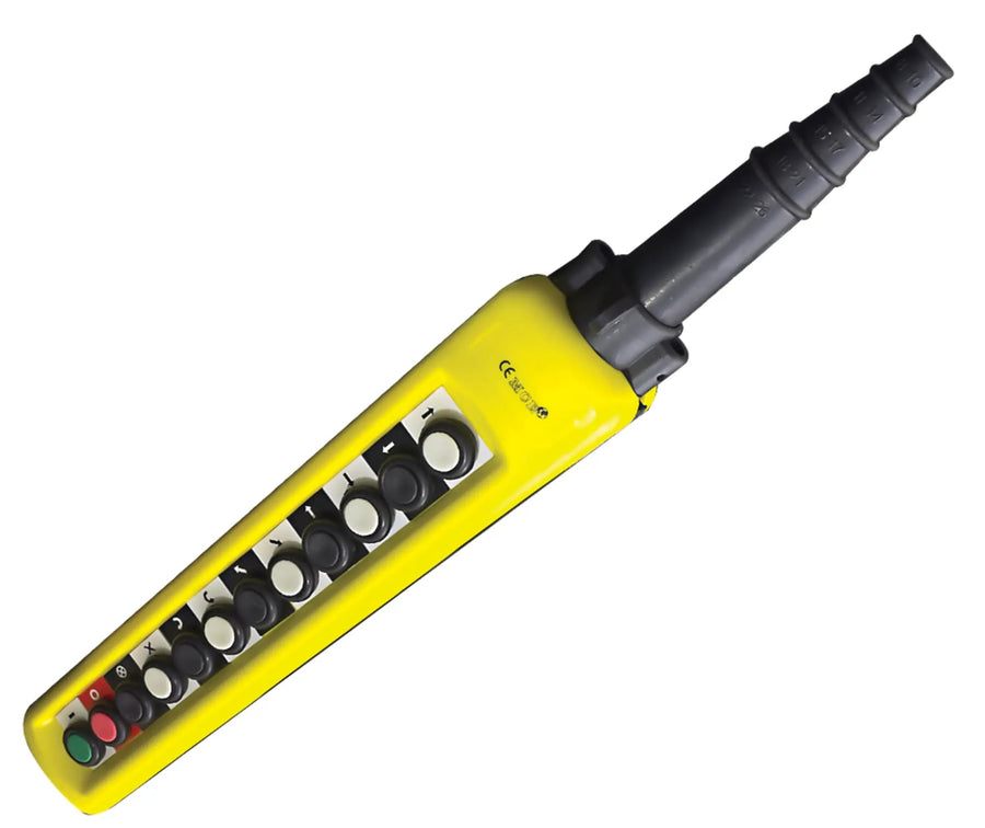 MCE 1NO + 1NC + 1NO 12 PUSHBUTTON PENDANT CRANE CONTROL - MCE Electric - Standard Lighting