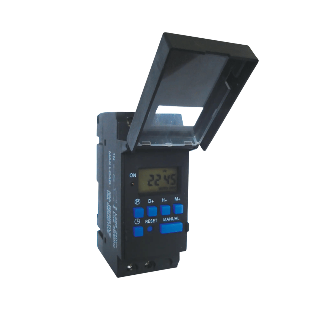MCE GTS-16C20A-MR 20A Mini Rail Digital Timer - MCE ELECTRIC - Standard Lighting
