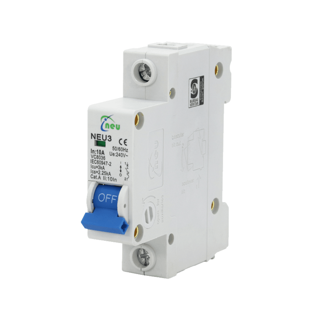 NEU 63A 1 Pole 3kA Circuit Breaker - NEU - Standard Lighting
