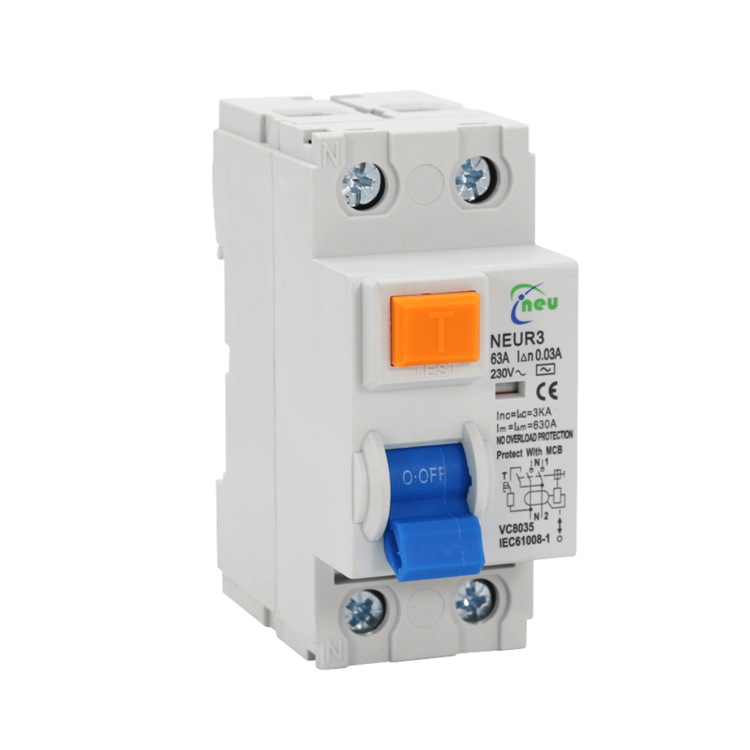 NEU 63A 2 Pole Earth Leakage - NEU - Standard Lighting
