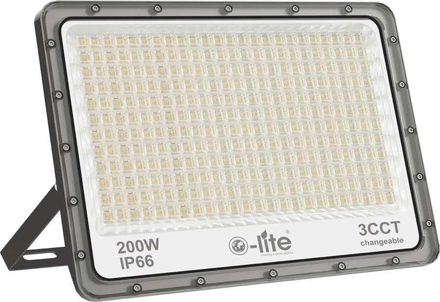O - Lite 200W 3CCT LED Floodlight - O - LITE - Standard Lighting