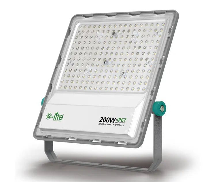 O - Lite 200W Slim LED Floodlight Cool White - O - LITE - Standard Lighting