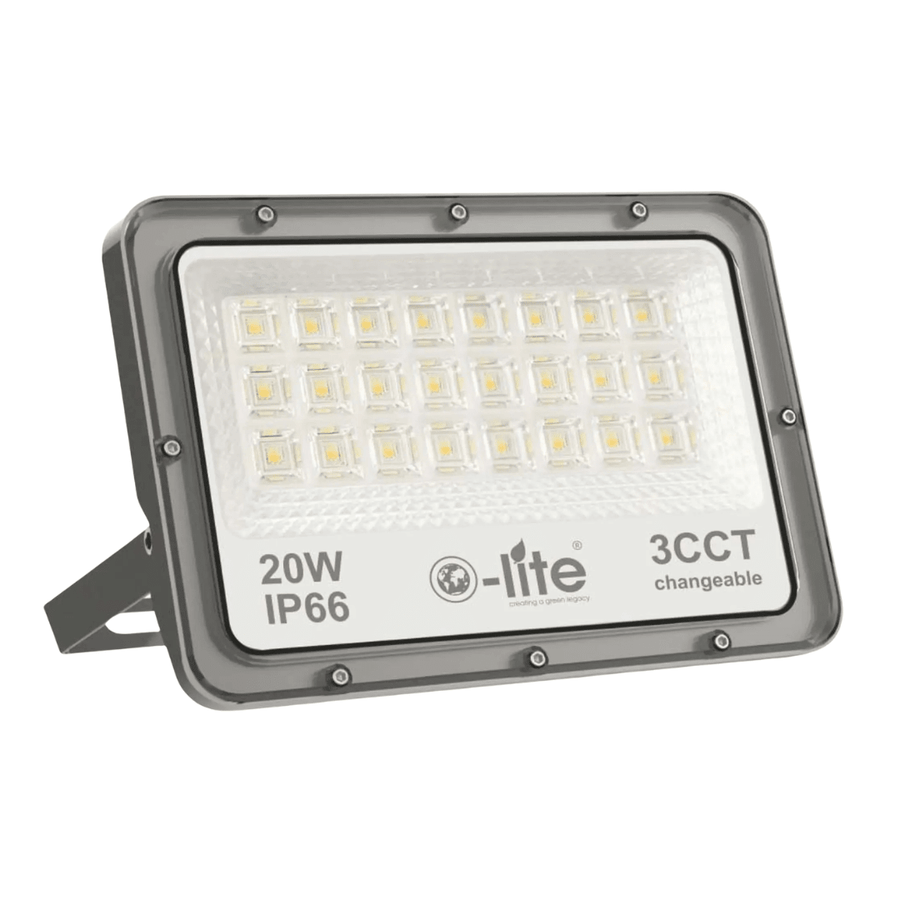O-Lite 3CCT-OFBN-20 20W 3CCT LED Floodlight - O-LITE - Standard Lighting