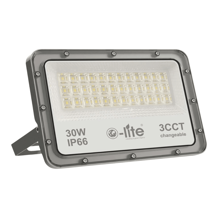 O-Lite 3CCT-OFBN-30 30W 3CCT LED Floodlight - O-LITE - Standard Lighting