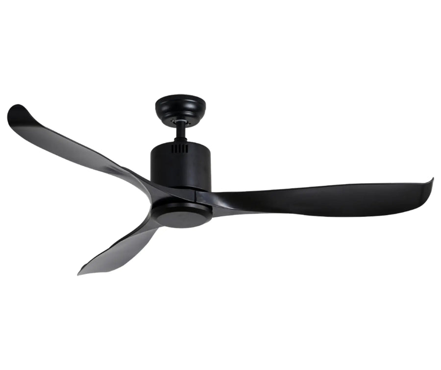 O - LITE ARIOSA 3 BLADE BLACK CEILING FAN WITHOUT LIGHT - O - Lite - Standard Lighting
