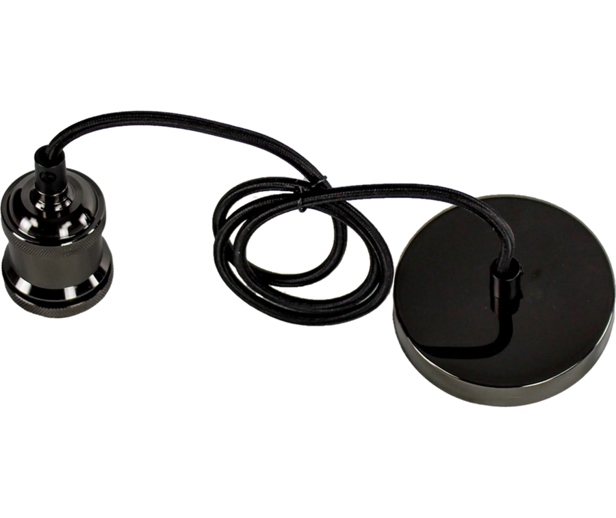 O - LITE BLACK PENDANT LAMP HOLDER - O - Lite - Standard Lighting