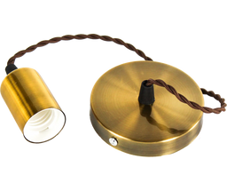 O - LITE GOLD FLAT PENDANT LAMP HOLDER - O - Lite - Standard Lighting