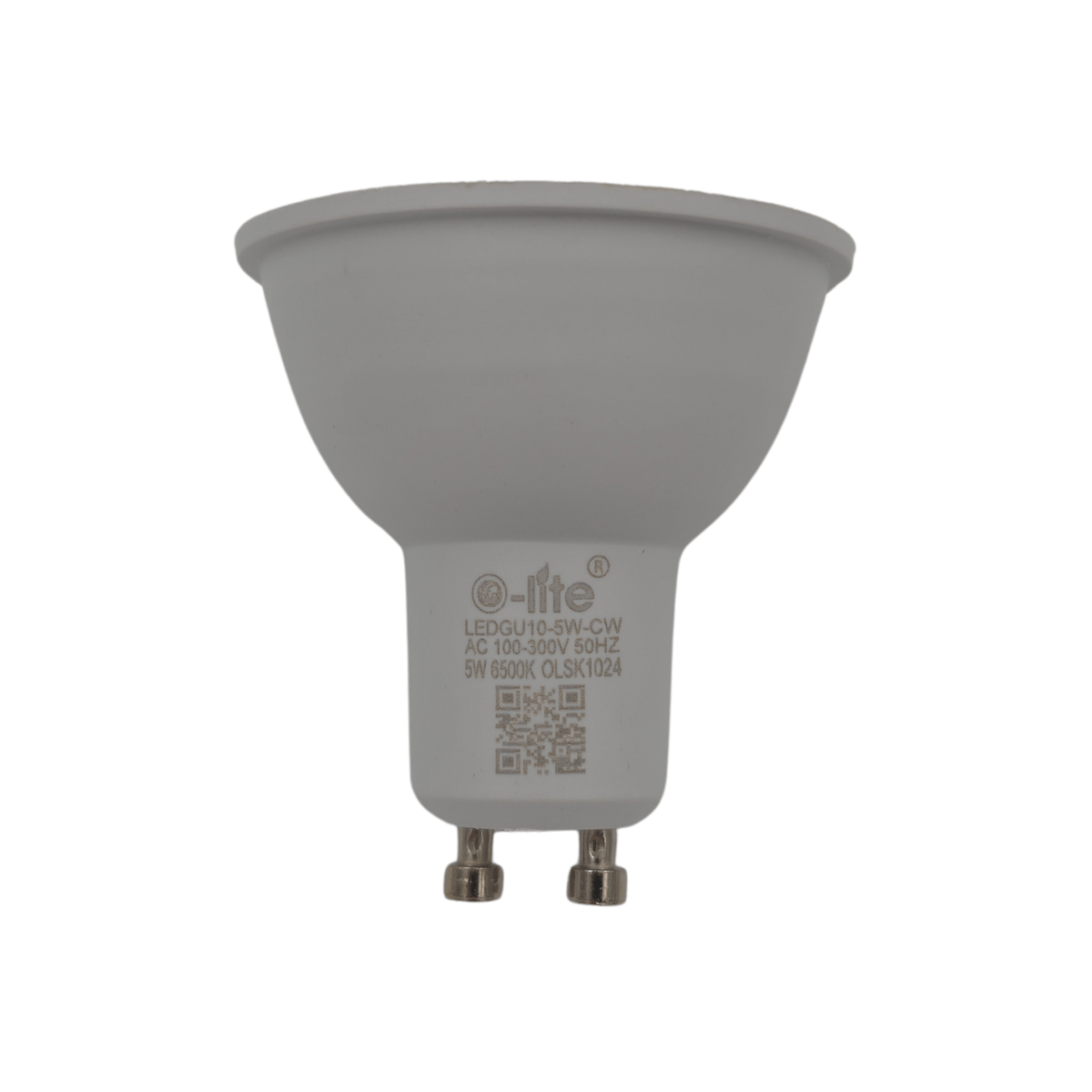 O - LITE GU10 5W LED LIGHT BULB 6500K COOL WHITE - PACK OF 10 - Standard Lighting (Pty) Ltd