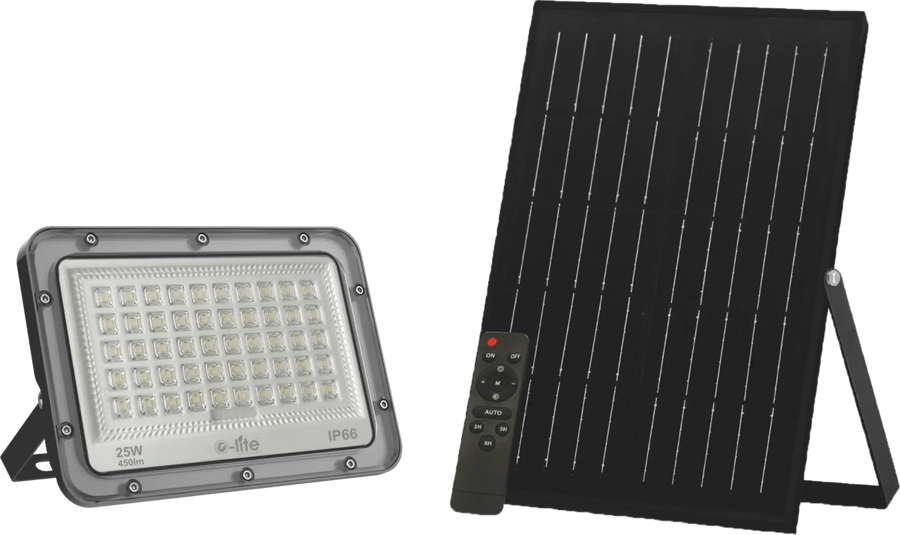 O - LITE OSFBN - 25 - CW 25W SOLAR FLOOD LIGHT - O - Lite - Standard Lighting