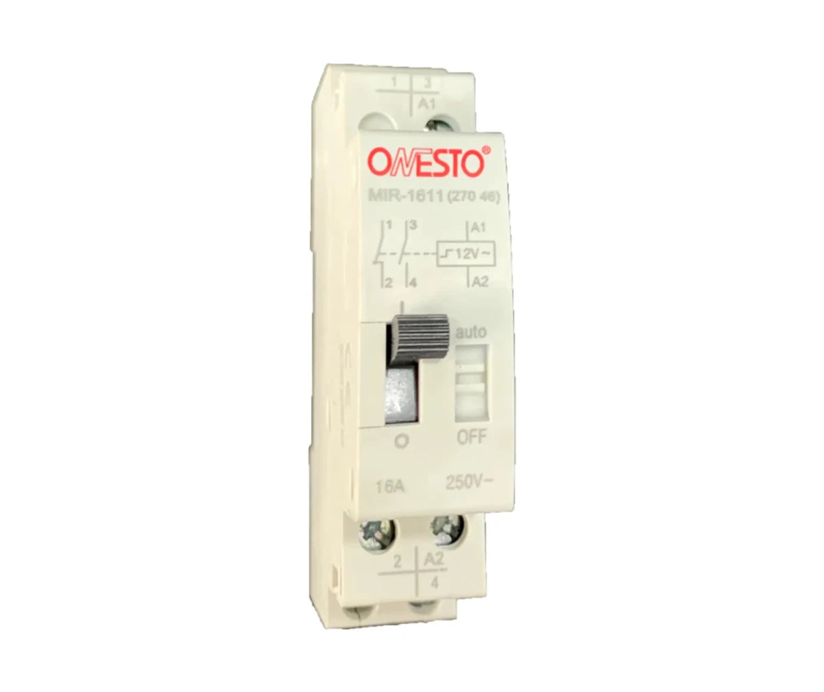 Onesto 1 Module 16A Din Rail Modular Step Relay - 1 CO - ONESTO - Standard Lighting