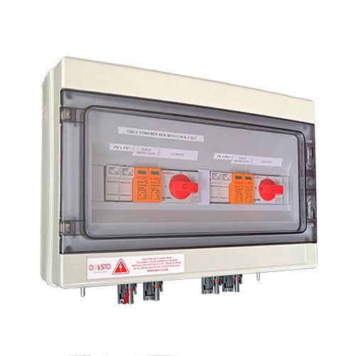 ONESTO CB2 - 2 SOLAR COMBINER BOX 2 IN 2 OUT - Onesto - Standard Lighting (Pty) Ltd