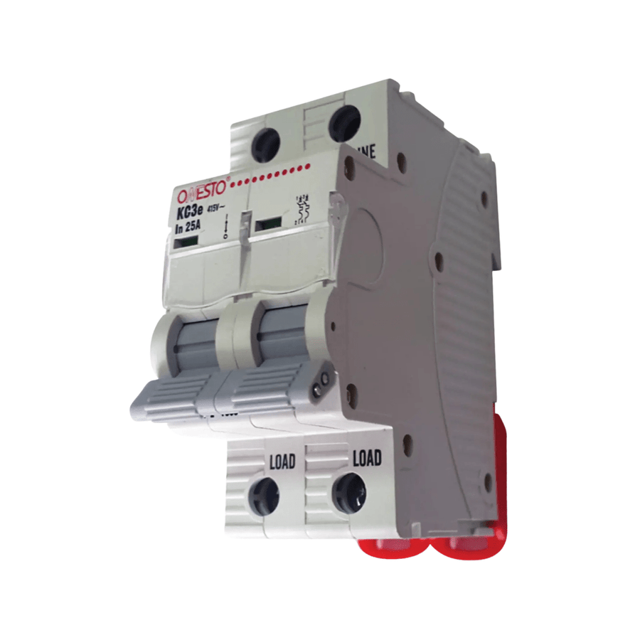 Onesto KC3E-263 63A 2 Pole 3kA Circuit Breaker - ONESTO - Standard Lighting