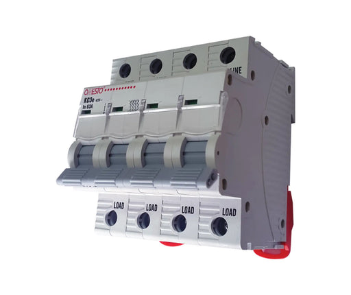 ONESTO KC3E - 463 4 POLE 63A 3KA CIRCUIT BREAKER - Onesto - Standard Lighting (Pty) Ltd