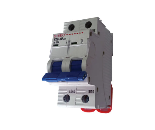 ONESTO KC6 - 125 - 2100 2 POLE 100A 6KA CIRCUIT BREAKER - Onesto - Standard Lighting (Pty) Ltd