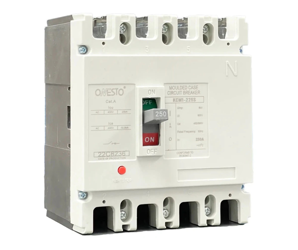 Onesto KCM1 - 225S - 250 - 4 250A 4 Pole MCCB - ONESTO - Standard Lighting