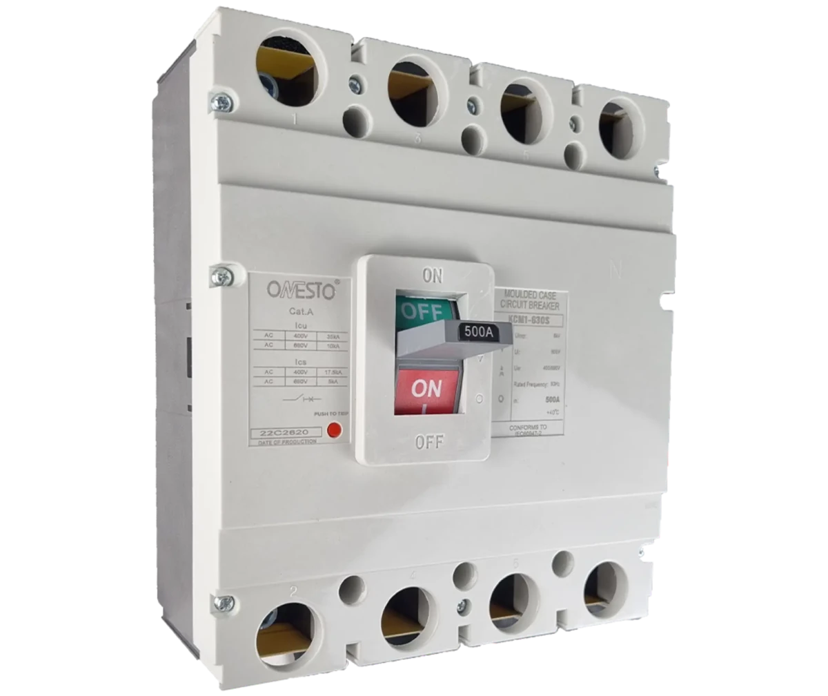 Onesto KCM1 - 630S - 630 - 4 630A 4 Pole MCCB - ONESTO - Standard Lighting