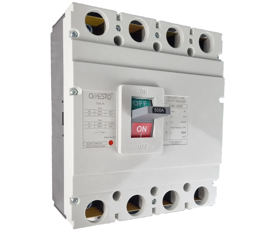 Onesto KCM1 - 630S - 630 - 4 630A 4 Pole MCCB - ONESTO - Standard Lighting