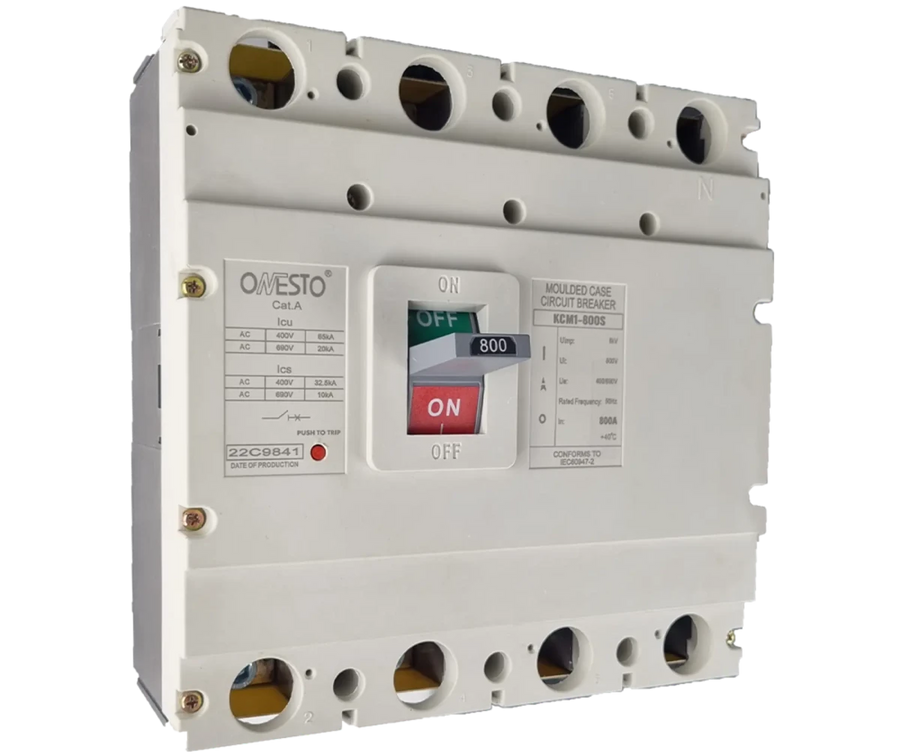 Onesto KCM1 - 800S - 800 - 4 800A 4 Pole MCCB - ONESTO - Standard Lighting
