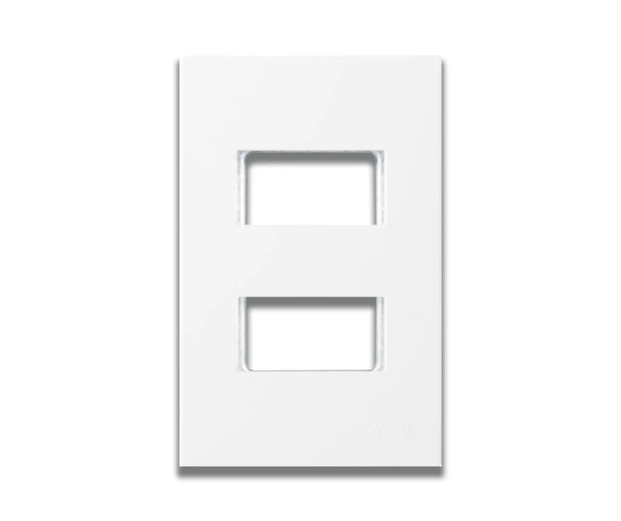 ONESTO MATRIX MXG - 2002W 2X4 1+1 LEVER YOKE WHITE - Onesto - Standard Lighting