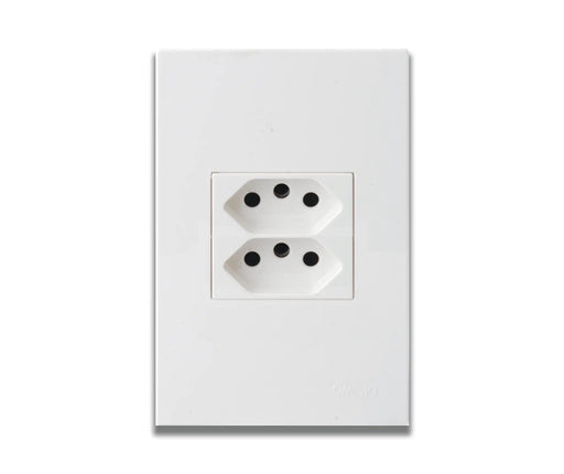 ONESTO MATRIX MXP - 2002E 2X4 DOUBLE SLIMLINE SOCKET - Onesto - Standard Lighting
