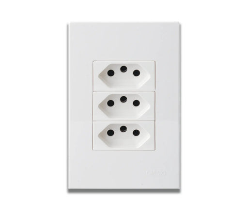 ONESTO MATRIX MXP - 2003E 2X4 TRIPLE SLIMLINE SOCKET - Onesto - Standard Lighting