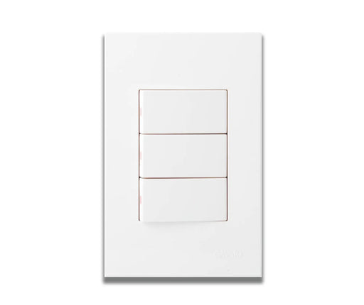 ONESTO MATRIX MXS - 2031 2X4 3 LEVER 1 WAY SWITCH - Onesto - Standard Lighting