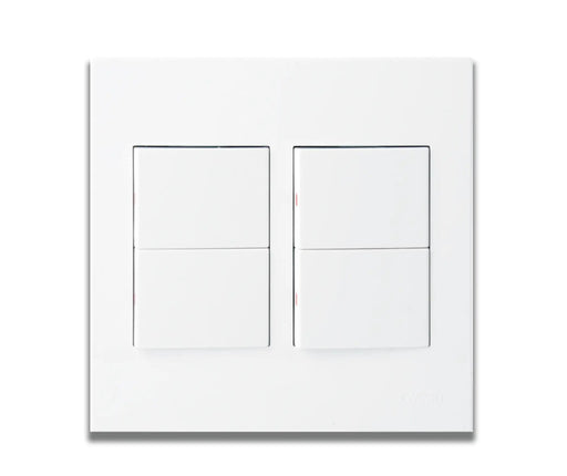 ONESTO MATRIX MXS - 4041 4X4 4 LEVER 1 WAY SWITCH - Onesto - Standard Lighting