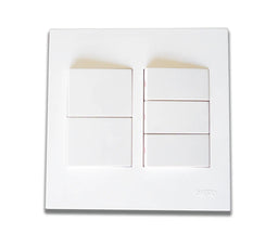 ONESTO MATRIX MXS - 4051 4X4 5 LEVER 1 WAY SWITCH - Onesto - Standard Lighting