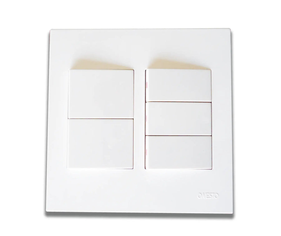 ONESTO MATRIX MXS - 4051 4X4 5 LEVER 1 WAY SWITCH - Onesto - Standard Lighting