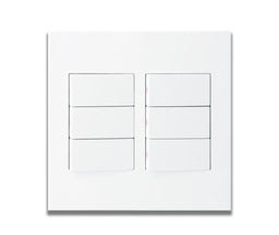 ONESTO MATRIX MXS - 4061 4X4 6 LEVER 1 WAY SWITCH - Onesto - Standard Lighting