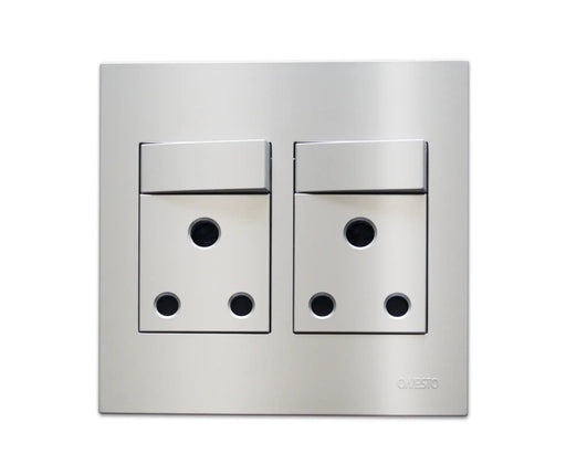 ONESTO MATRIX T - MXP - 4002 4X4 DOUBLE SOCKET TITANIUM - Onesto - Standard Lighting